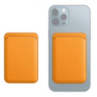 MagSafe peněženka kožená na iPhone - žlutá