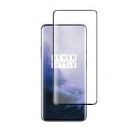 Ochranné sklo pro OnePlus 7 Pro - Černé, zaoblené