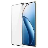 Ochranné sklo pro Realme 12 Pro 5G - Černé, zaoblené