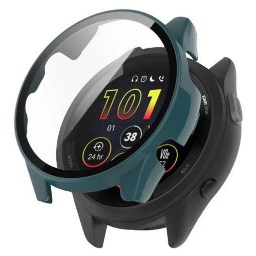 Foto - Ochranný kryt pro Garmin Forerunner 165 - Tmavě zelený