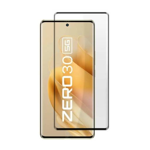 Foto - Ochranné sklo pro Infinix Zero 30 5G - Černé, zaoblené